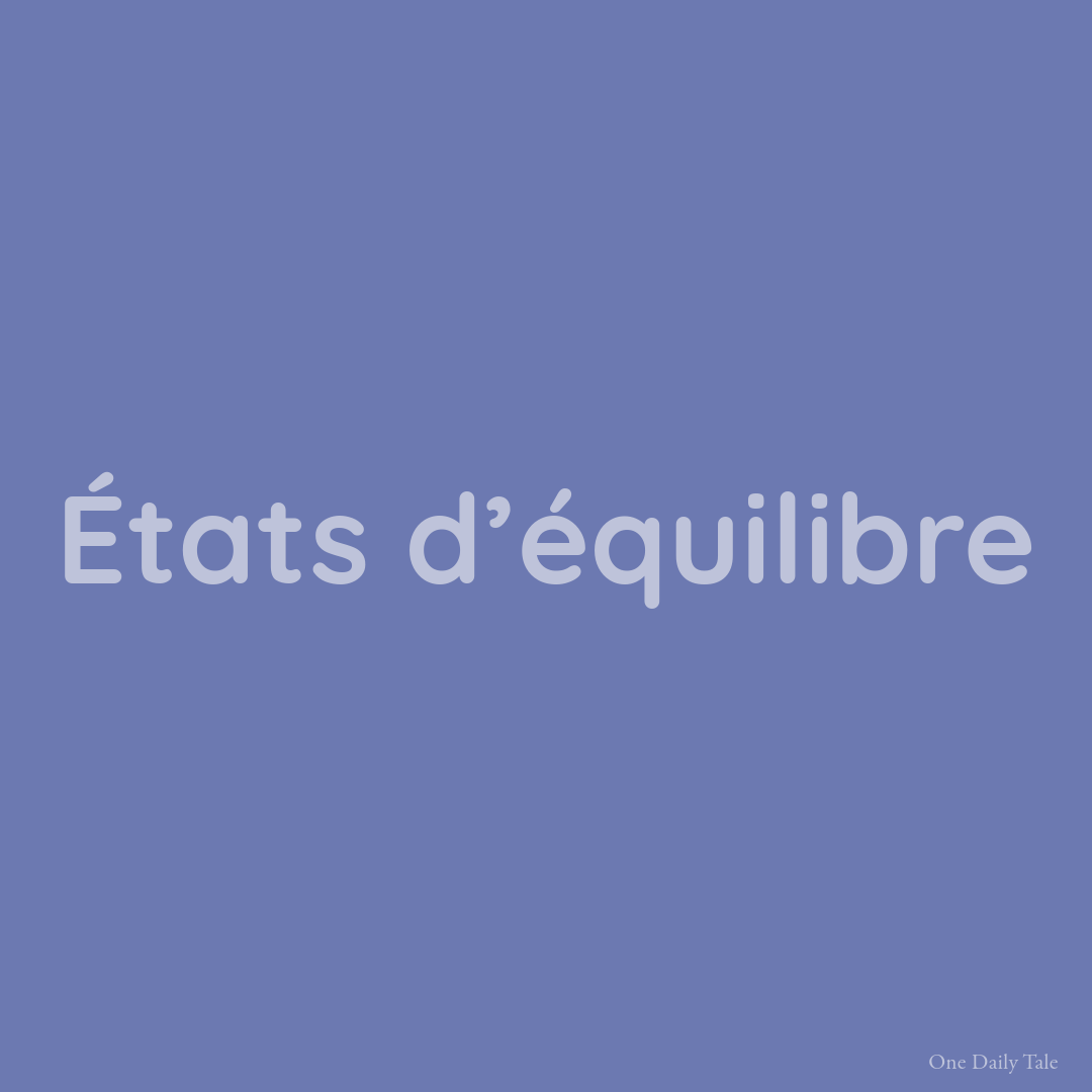 États d’équilibre