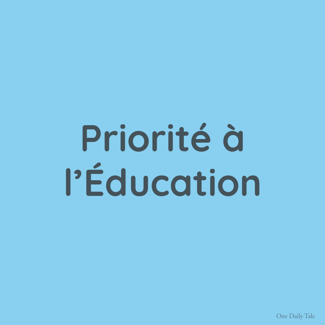 Priorité à l’Éducation