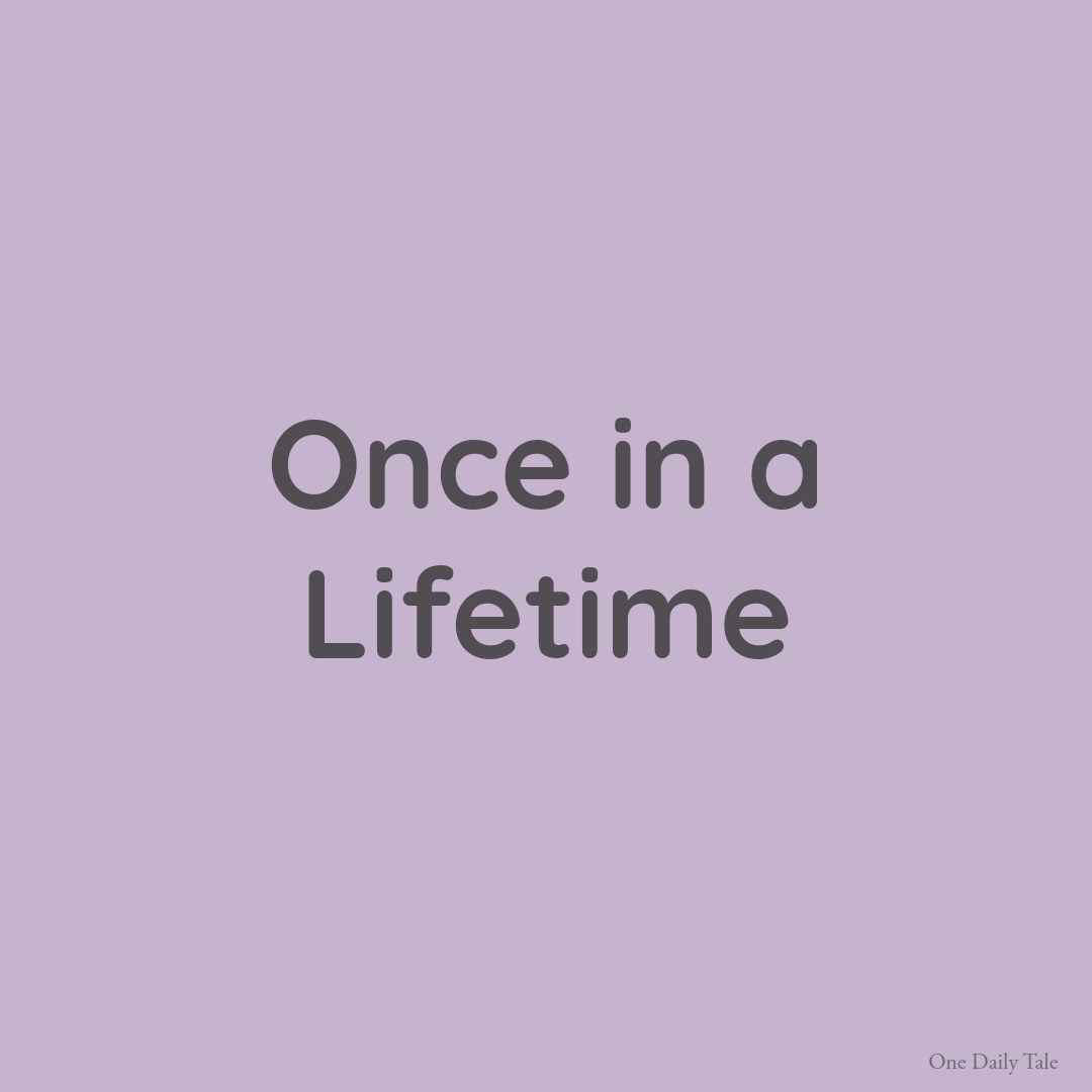 Once in a Lifetime