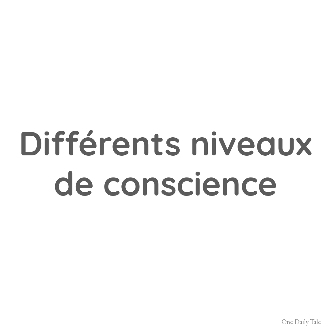 Différents niveaux de conscience